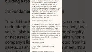  Unlocking Book Value: Your 2025 Guide to Safeguarding Wealth in Market Dips 