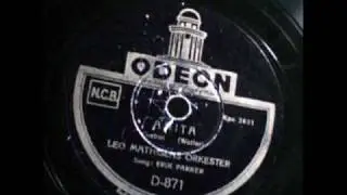 Anita. Leo Mathisen's Orkester. 78 rpm. Copenhagen 1941