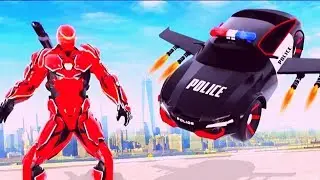 Flying Police SUV Robot Car Driving Robot Android Gameplay By Gmaes Zone