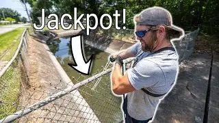 Magnet Fishing A Sketchy Area - Found The JACKPOT!