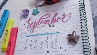 September 2023 calendar |plan with me