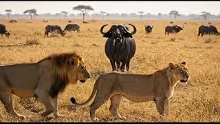 Lion vs Buffalo daddley battle The fight of death| Nat Geo wildlife 