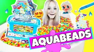 UNBOXING AQUABEADS PERLEN SET Spielzeugtest 💦 DIY EINHORN mit PERLENSET basteln I PatDIY