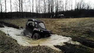 New 2014 RZR 800 XC In The Mud For The First Time