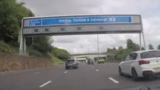 UK Motorways - Glasgow - M8 J21 - J13 for M80