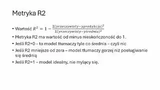 Metryki regresji &ndash; R2, MAE, RMSE. Kurs ML w języku R