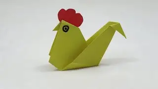 How to Make a Paper Chicken Easy - Origami Chicken Tutorial