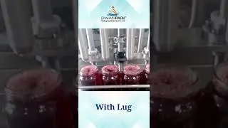 Jam Bottle Filling with Lug Capping Machine Manufactured by Swanpack.