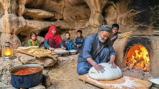 RURAL CAVE LIVING: Cozy Family Moments & Delicious Outdoor Cooking in Afghanistan