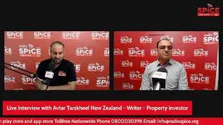 Live interview with Avtar Tarskheel  New Zealand - Writer - Property investor