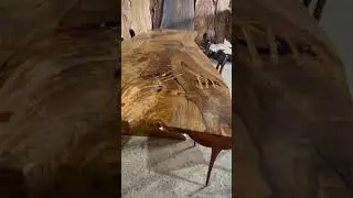 Exotic Live Edge Table Made by @Reduxwood