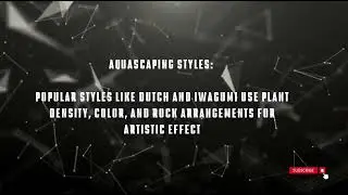 Nature aquarium facts, Art of Aquascaping: Where Biology Meets Creativity