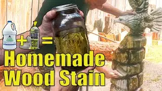 Homemade Vinegar and Steel Wool Wood Stain 
