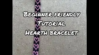 DIY Heart friendship bracelet tutorial ~ By Mijntje