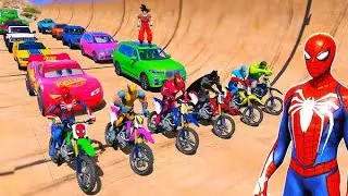 Spider-Man Car Stunt on Mega Ramp 😱🔥 | Long Gameplay | Crazy Stunts 