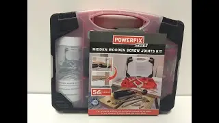 #057 Powerfix Profi + Hidden Wooden Screw Joints Kit PSVH 56 A1