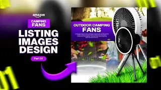 Camping Fan Amazon/E-Commerce Product Listing Image Design with Adobe Photoshop Part 1 | Amazon EBC