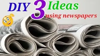 Super Genius Top 3 newspaper craft ideas | easy paper craft diy