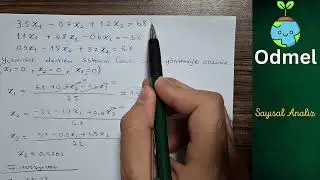 Sayısal/Nümerik Analiz - Gauss Siedel Yöntemi