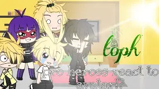 Pro heroes react to avatar (plz read description )