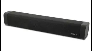 I.SOUND ISound-6961 15-in. High-Performance Bluetooth Sound Bar and Speakerphone with FM Radio,Black