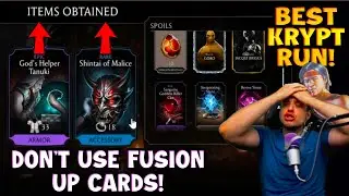 The Best Krypt Reward I've EVER SEEN in MK Mobile! Why You Shouldn't Use Fusion Up Cards!