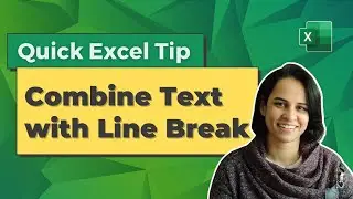 Concatenate Text with Line Break | Quick Excel Tips