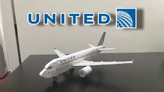 Papercraft Airigami United Airbus A319