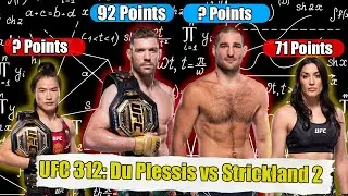 I Used MMA Math to Predict UFC 312: Dricus Du Plessis vs Sean Strickland 2