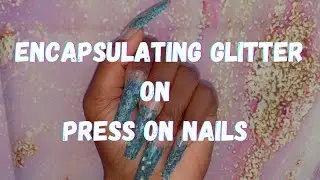 XXL GLITTER PRESS ONS 🦋 | Encapsulating loose glitter | Camille Dior