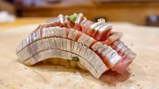 【デカ旨で腹パン】税込16,500円のおまかせに驚愕...熱血大将渾身の寿司劇場が凄すぎる【鮨 信楽】