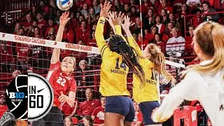 Wisconsin at Michigan | Oct. 23, 2022 | B1G Volleyball in 60