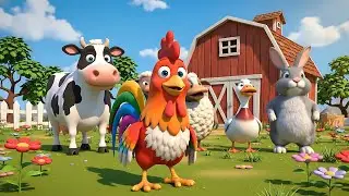 Los Pollitos en La Granja - El Gallo Pinto - Canciones Infantiles - Plaza Infantil