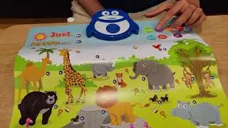 Just Smarty Happy Zoo Interactive Poster Educational Toy with Music, Animal Games and Counting .