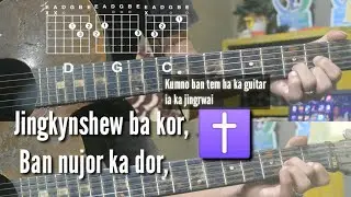 Khasi Gospel song || #kumno ban tem Guitar #guitarlesson