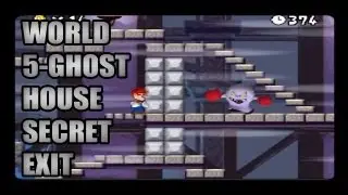 New Super Mario Bros DS - World 5-Ghost House Secret Exit