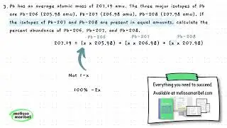 Finding Percent Abundance (3 Isotopes)