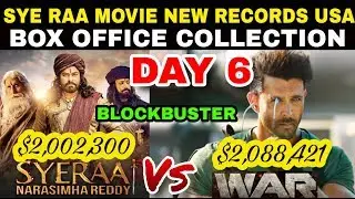War &Sye Raa Movie Box Office Collection Day 6 | Blockbuster | USA | Hrithik, Chiranjeevi