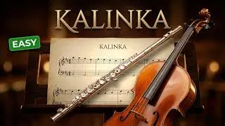 kalinka russian folk song easy flute and cello sheet music
