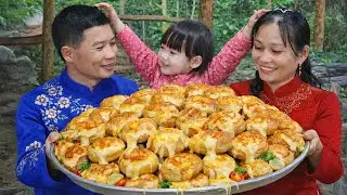 Recipe for Making Homemade Cheesecake Cookies with My Daughter - Live with Nature | Ly Phuc An