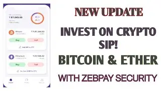 How To Invest SIP On CRYPTO (Bitcoin/Ether) New Update With Zebpay Security