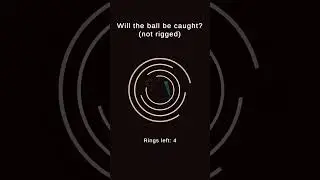 Does it get caught? #satisfying #bouncingBall #asmr #game #digitalart #viral #simulation #shorts
