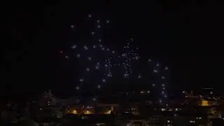 Nadal Flock Drone Art a Manresa