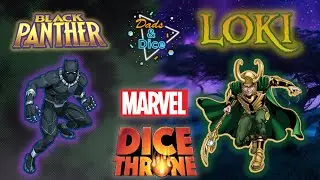 MARVEL DICE THRONE | Loki vs. Black Panther | Rough cut Playthrough #dicethrone #marvel