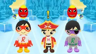 TAG WITH RYAN DARK TITAN VS RED TITAN VS COMMANDORE RYAN EGG SURPRISE NEW UPDATE