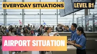 Airport Situation &ndash; Finding the Right Gate | B1 English Listening Practice & Everyday Situations