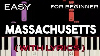 MASSACHUSETTS ( LYRICS ) - BEE GEES | SLOW & EASY PIANO