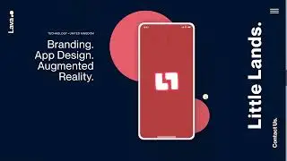 Colorful website with interesting animation - Frontend project LAVA
