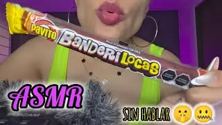 ASMR SIN HABLAR| BANDERILLA DE TAMARINDO y CHILE| DIVERTIDO Y RELAJANTE #asmr #notalking #asmrsounds
