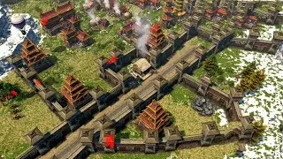 AoE3DE - 2vs2 THE GREAT CHINA WALLS | Multiplayer Gameplay